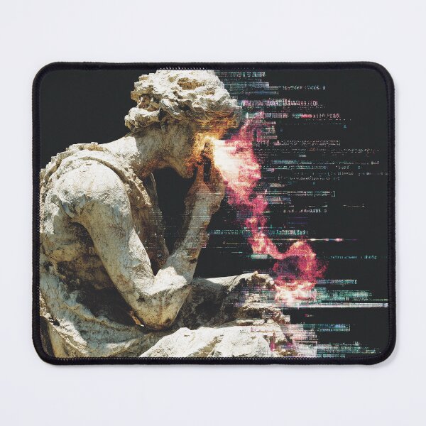 Item preview, Flameborn Thinker in Digital Collapse designed and sold by t5uisiu.