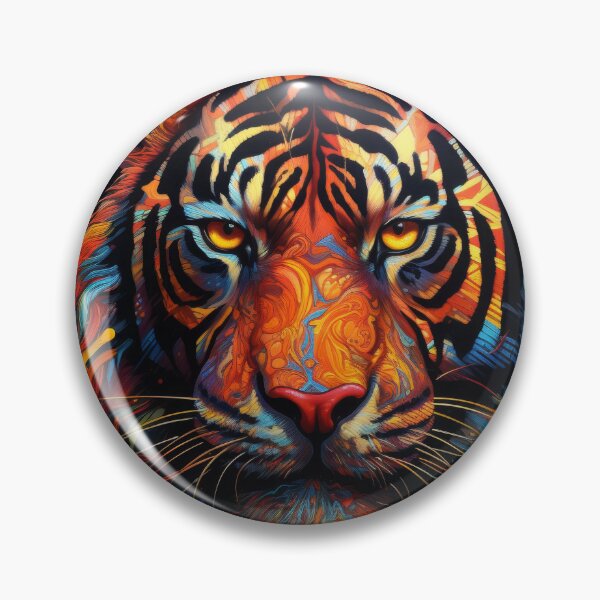 Item preview, Psychedelic Tiger Blaze designed and sold by Daagath.