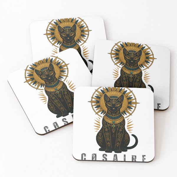 Item preview, Nile Guardian Cat – Egyptian Revival Mystic Totem Artwork designed and sold by COSAIRe.