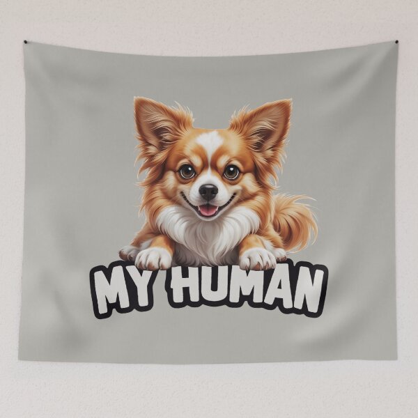 Item preview, Cute Papillon - My Human Sign designed and sold by SolaoLab.