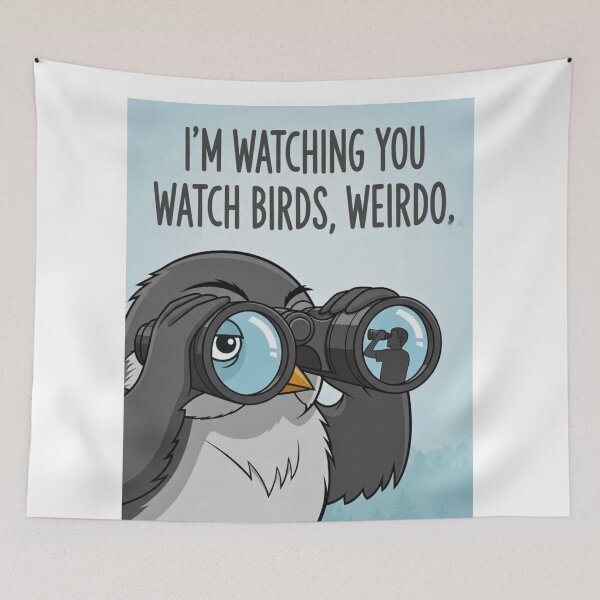Item preview, I'm Watching You Watch Birds Weirdo - Funny Birding Joke Shirt designed and sold by FitEnvy.