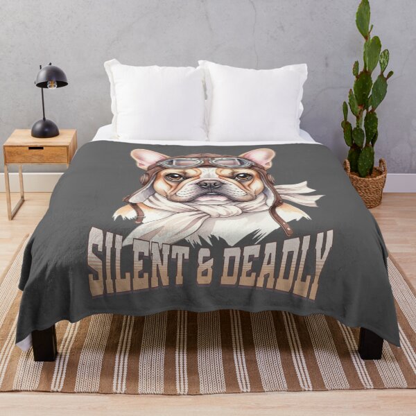 Item preview, Vintage Frenchie Aviator Graphic Sillent & Deadly Funny French Bulldog designed and sold by 3rd Eye Perceptions.
