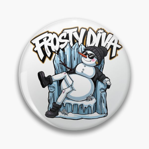 Item preview, Glam Snowwoman – Frosty Diva Hip Hop Christmas Art designed and sold by MiszungART.