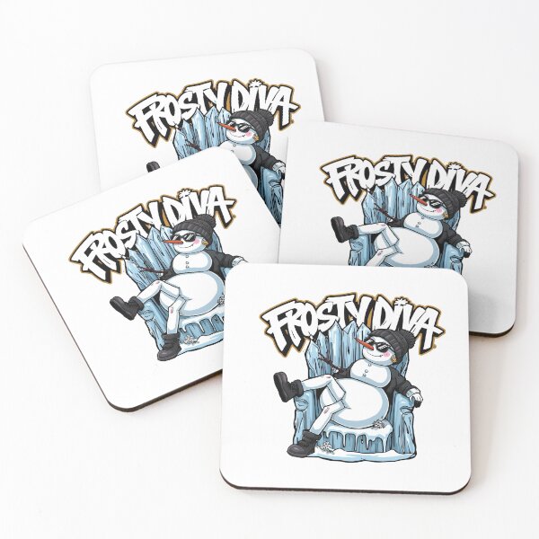 Item preview, Glam Snowwoman – Frosty Diva Hip Hop Christmas Art designed and sold by MiszungART.