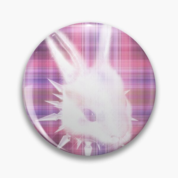 Item preview, Punk Tartan Cyber Y2K Glowing Spiked Bunny Pink Plaid Tartan designed and sold by FiendDoll.