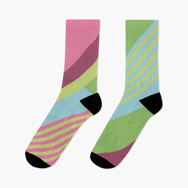 Item preview, Timeless Chic Retro Vintage Stripes in Pink Green designed and sold by Petra Lang.