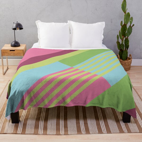 Item preview, Timeless Chic Retro Vintage Stripes in Pink Green designed and sold by Petra Lang.