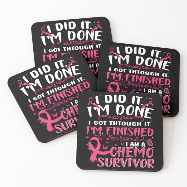 Item preview, Finished Chemo Survivor Pink Ribbon Awareness designed and sold by Nocturnal-Vines.