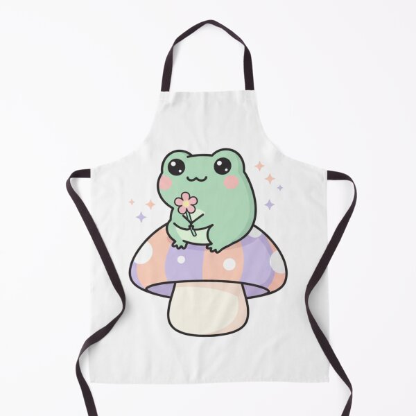 Item preview, Pastel Kawaii Frog on Mushroom, Cute Frog Sticker designed and sold by BloodMoonDesigns.