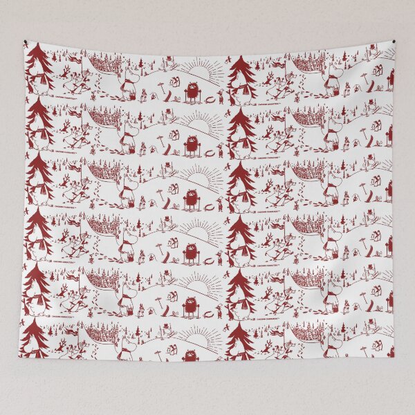 Item preview, Moomin Red Winter Sports Games designed and sold by MoominStore.