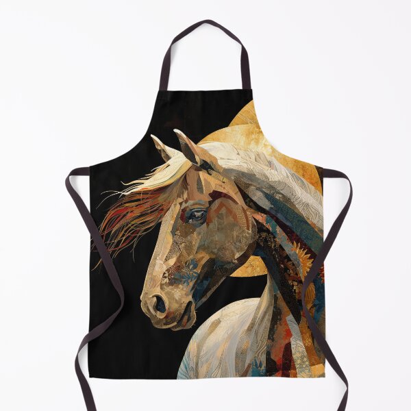 Item preview, Floral Horse on Red Background designed and sold by bubblegoth.