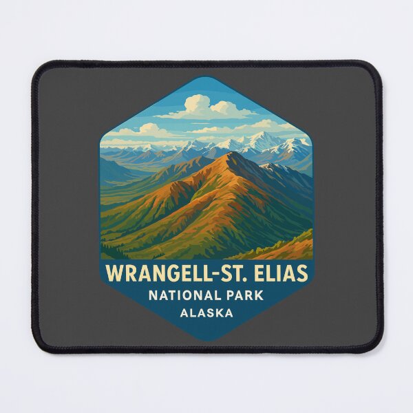 Item preview, Wrangell–St. Elias Alaska Mountain Sticker designed and sold by Ismeal Von.
