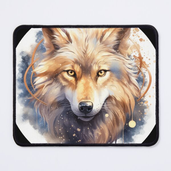 Item preview, Celestial Golden Wolf Spirit designed and sold by Daagath.