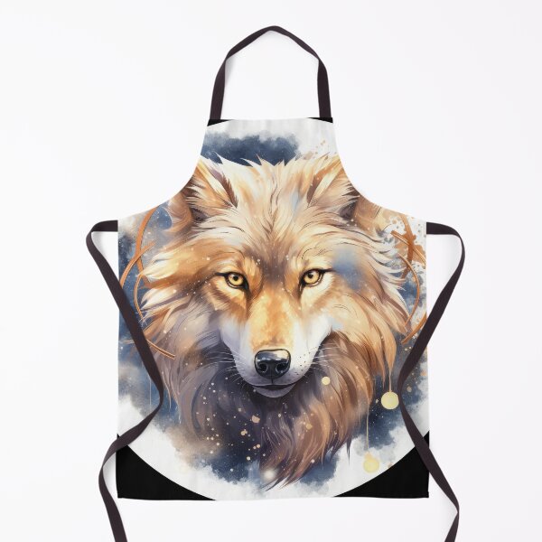 Item preview, Celestial Golden Wolf Spirit designed and sold by Daagath.