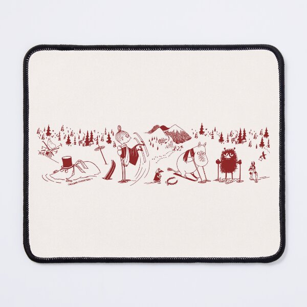 Item preview, Red Mymble Moomintroll Stinky Skiing Winter Sports Games designed and sold by MoominStore.