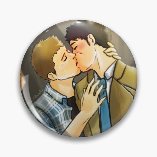 Item preview, Meme Destiel kiss Sam third wheeling designed and sold by Melle-OtterWise.