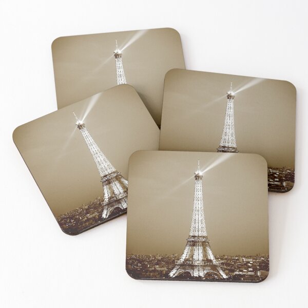 Item preview, Eiffel Tower Night Sepia designed and sold by ParisPoet.