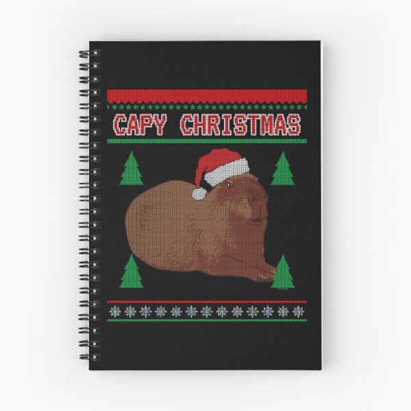 Item preview, Capy Christmas – Cute Holiday Capybara in Ugly Sweater Style designed and sold by LicencaPoetica.