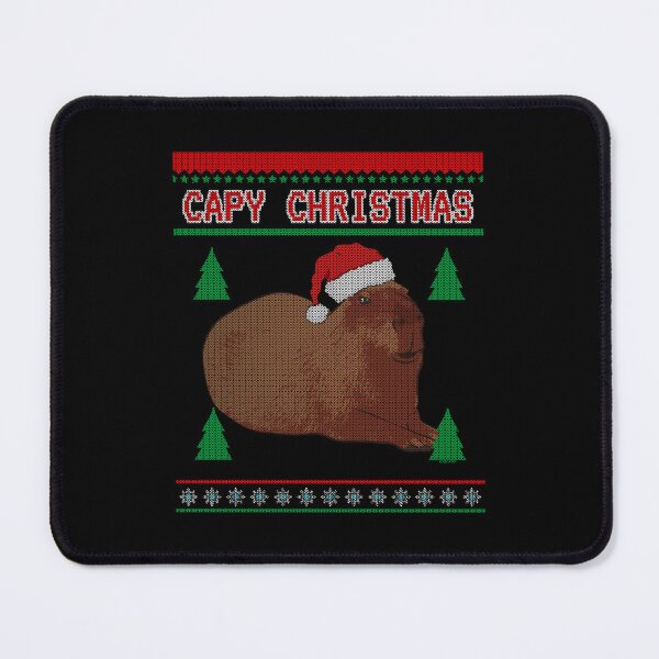 Item preview, Capy Christmas – Cute Holiday Capybara in Ugly Sweater Style designed and sold by LicencaPoetica.