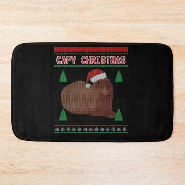 Item preview, Capy Christmas – Cute Holiday Capybara in Ugly Sweater Style designed and sold by LicencaPoetica.