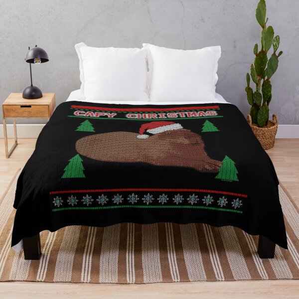 Item preview, Capy Christmas – Cute Holiday Capybara in Ugly Sweater Style designed and sold by LicencaPoetica.