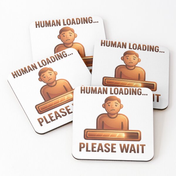 Item preview, Human Loading Please Wait - Funny Introvert & Gamer designed and sold by Zeil.