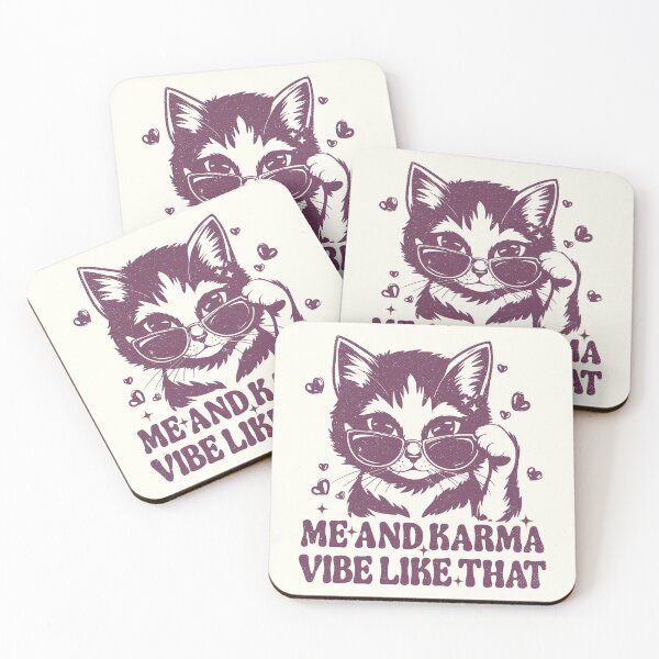 Item preview, Me And Karma Vibe Funny Cat Rezz Retro  designed and sold by Y-Vibes.