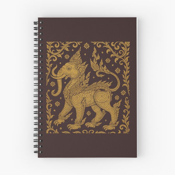 Item preview, Golden Kunchasee Thai Mythical Beast – Ornate Sacred Elephant-Lion Art designed and sold by Sksticker991.