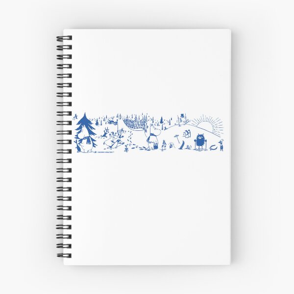 Item preview, Moomin Blue Winter Sports Games designed and sold by MoominStore.