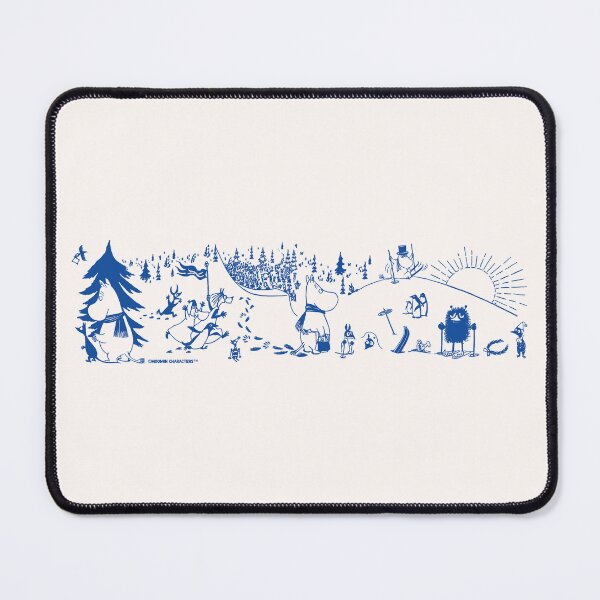 Item preview, Moomin Blue Winter Sports Games designed and sold by MoominStore.