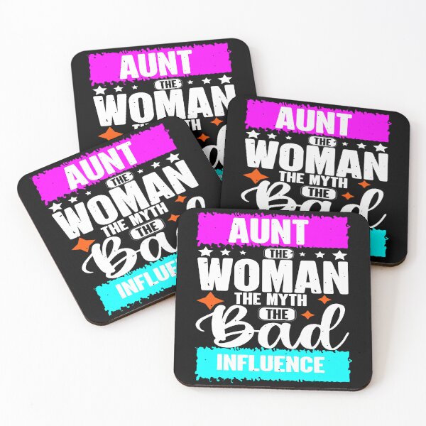 Item preview, Aunt The Woman The Myth The Bad Influence – Funny Family Humor Quote designed and sold by karibov.