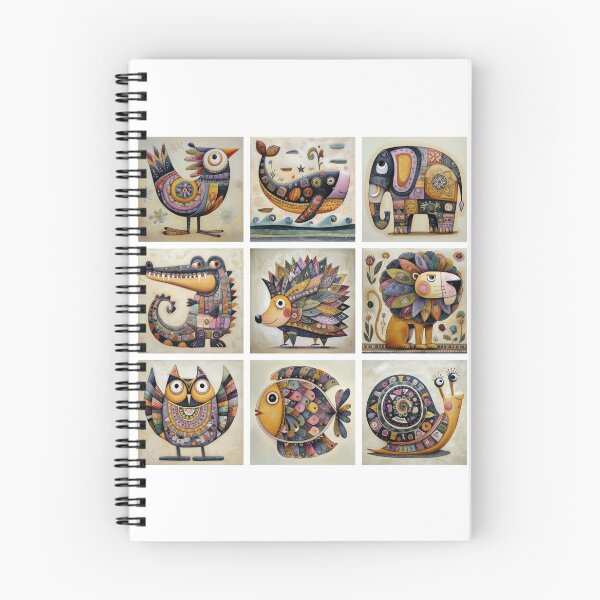 Item preview, 3x3 Whimsical Animal Mosaic designed and sold by nikoart001.