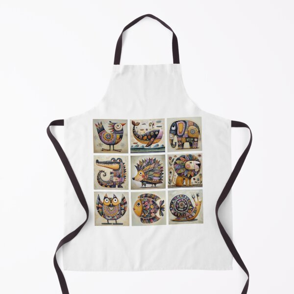 Item preview, 3x3 Whimsical Animal Mosaic designed and sold by nikoart001.