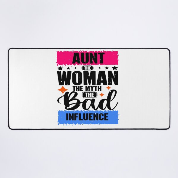 Item preview, Funny Aunt Quote – The Woman The Myth The Bad Influence – Perfect Birthday or Holiday Gift designed and sold by karibov.