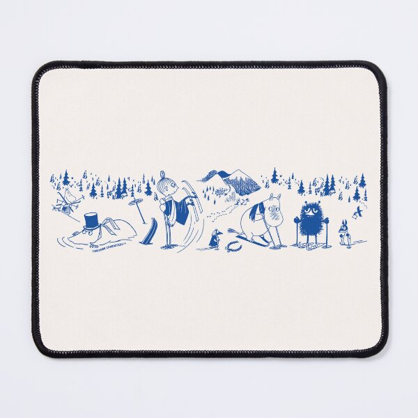Item preview, Blue Mymble Moomintroll Stinky Skiing Winter Sports Games designed and sold by MoominStore.