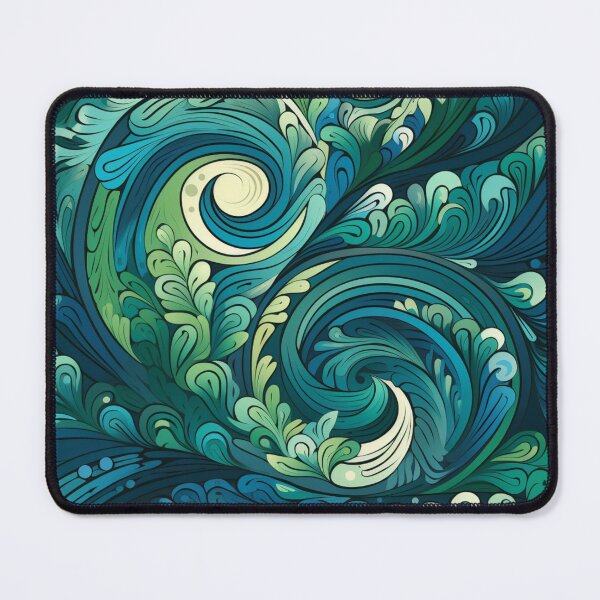 Item preview, New Zealand Māori Paua Pattern Koru Design 651 designed and sold by GrinGalore.