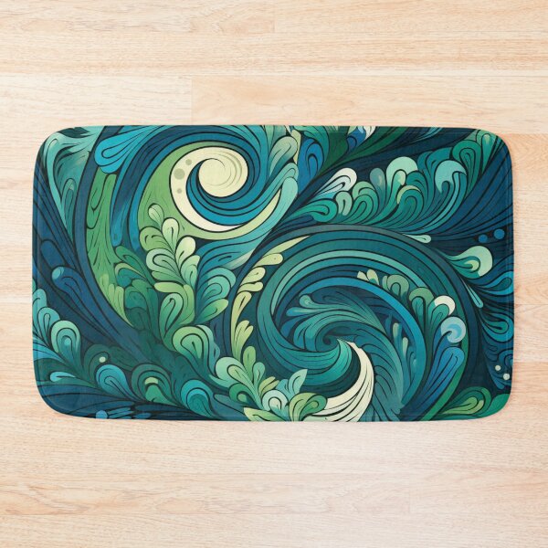 Item preview, New Zealand Māori Paua Pattern Koru Design 651 designed and sold by GrinGalore.