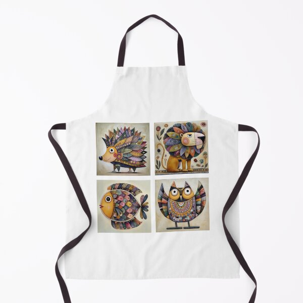 Item preview, 2x2 Colorful Geometric Animal Quartet designed and sold by nikoart001.