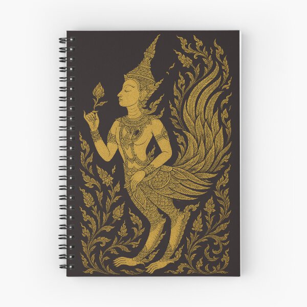 Item preview,  Golden Kinnari Thai Mythical Dancer – Elegant Sacred Art Ornament designed and sold by Sksticker991.