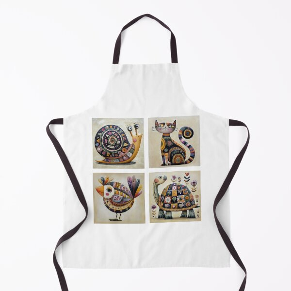 Item preview, 2x2 Whimsical Animal Quartet designed and sold by nikoart001.