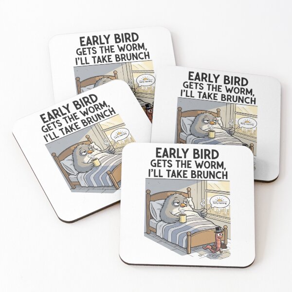 Item preview, Early bird gets the worm, I'll take brunch designed and sold by FitEnvy.