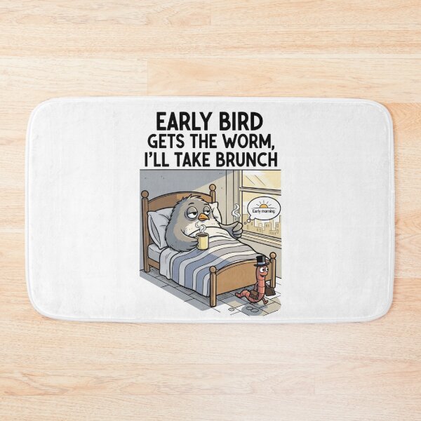 Item preview, Early bird gets the worm, I'll take brunch designed and sold by FitEnvy.