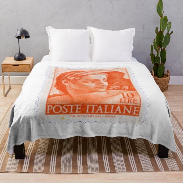 Item preview, Italian 10 Lire Orange Vintage Postage Stamp designed and sold by red-amber65.