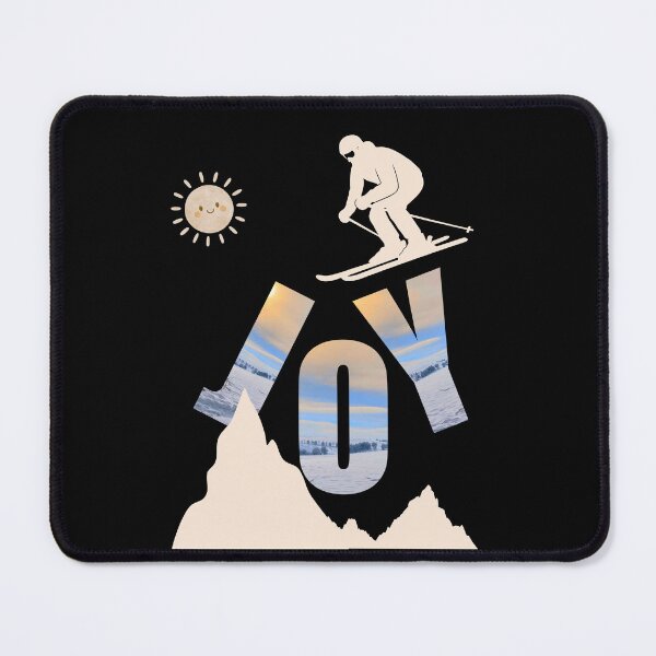 Item preview, Wintery JOY vibes with skiing, sunset & mountains designed and sold by Katja LebenFreude.