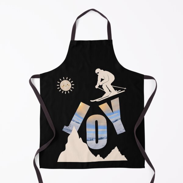 Item preview, Wintery JOY vibes with skiing, sunset & mountains designed and sold by Katja LebenFreude.