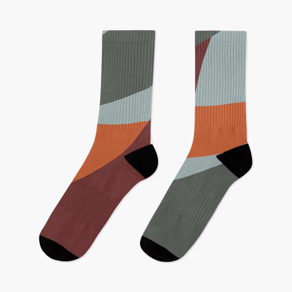 Item preview, Geometric Retro Design in Orange Olive Green designed and sold by Petra Lang.