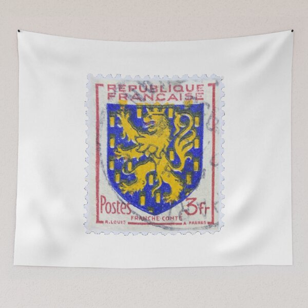 Item preview, Vintage French Shield Postage Stamp designed and sold by red-amber65.