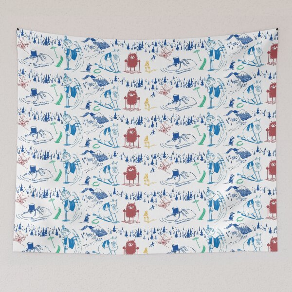 Item preview,  Colour Mymble Moomintroll Stinky Skiing Winter Sports Games designed and sold by MoominStore.