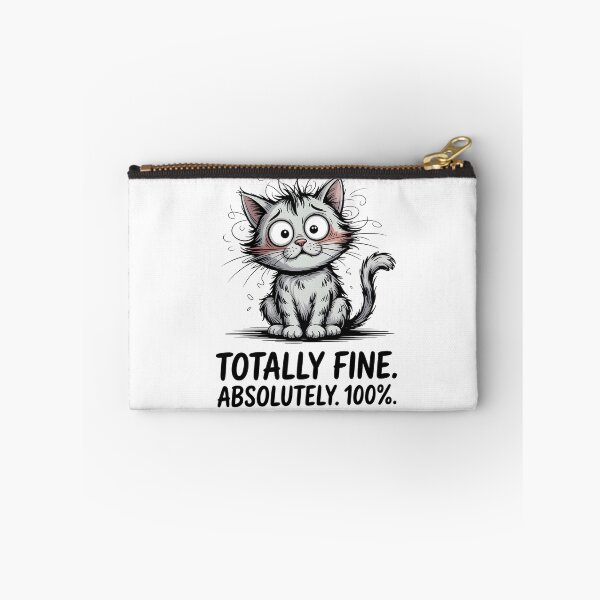 Item preview, Funny Nervous Cat Illustration designed and sold by palavdip.
