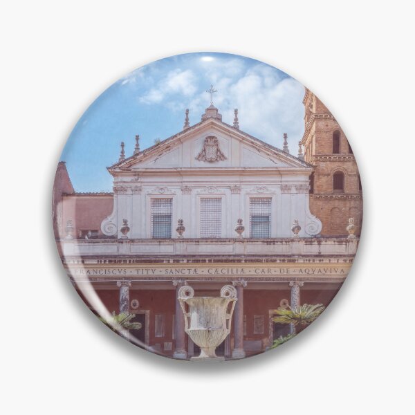 Item preview, St Cecilia Facade Rome Italy designed and sold by PhotoArt by Joan Carroll.